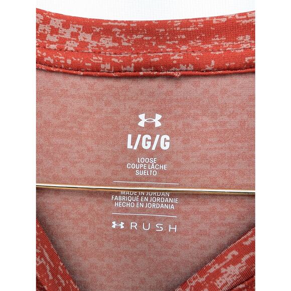 NWT Under Armour Men's UA Vanish Energy Printed Short Sleeve in Orange sz Large - Picture 7 of 8